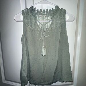 Ember brand, size small sleeveless blouse.
